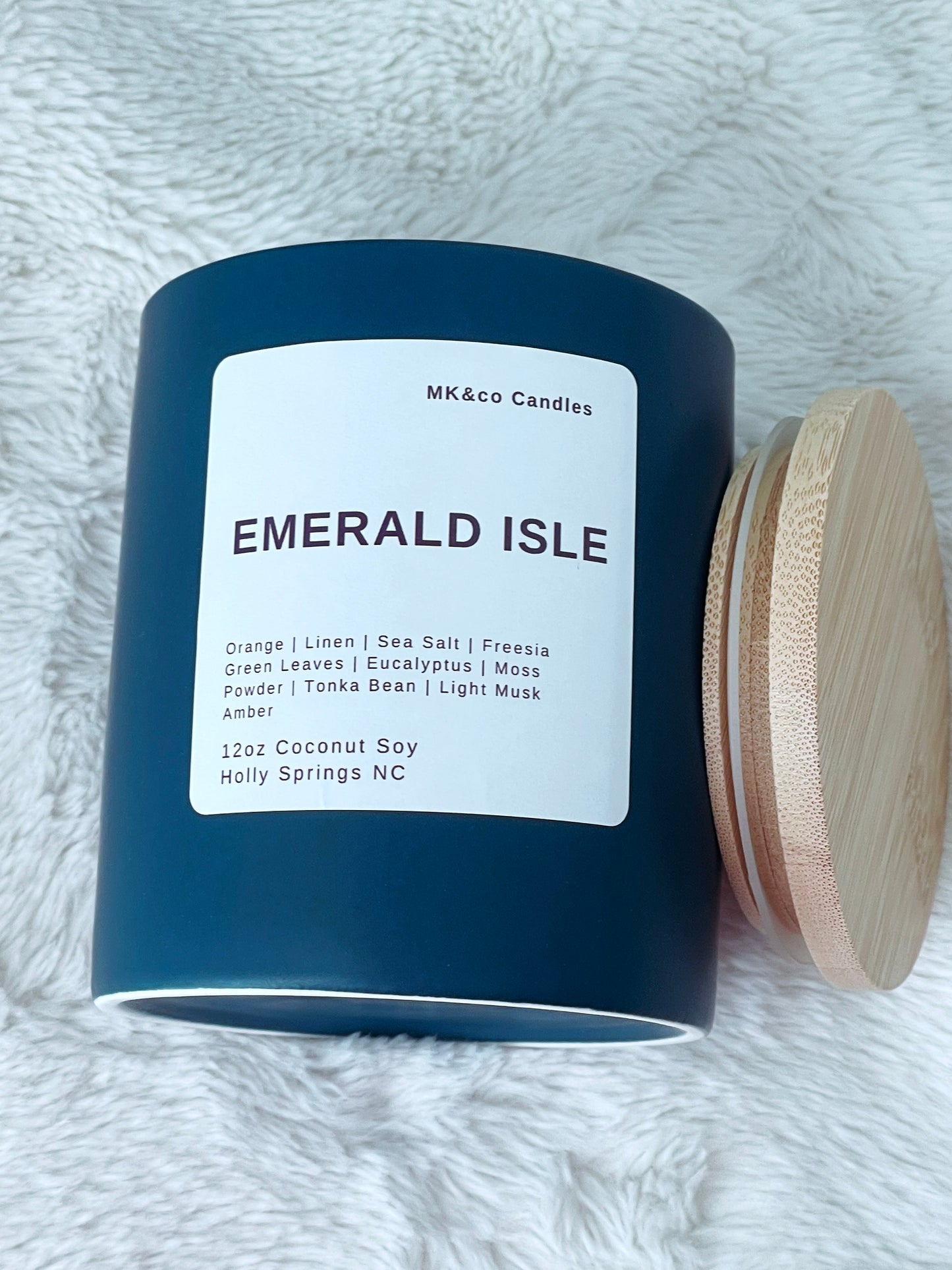 Emerald Isle 12 oz. Ceramic Jar - Wooden Wick