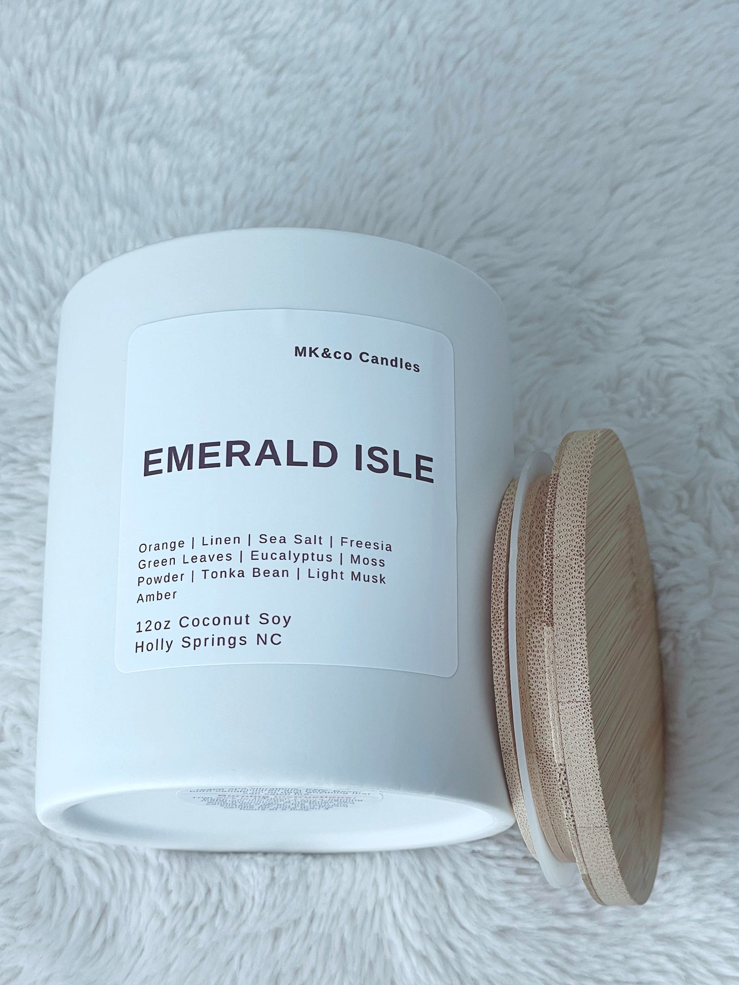 Emerald Isle 12 oz. Ceramic Jar - Wooden Wick